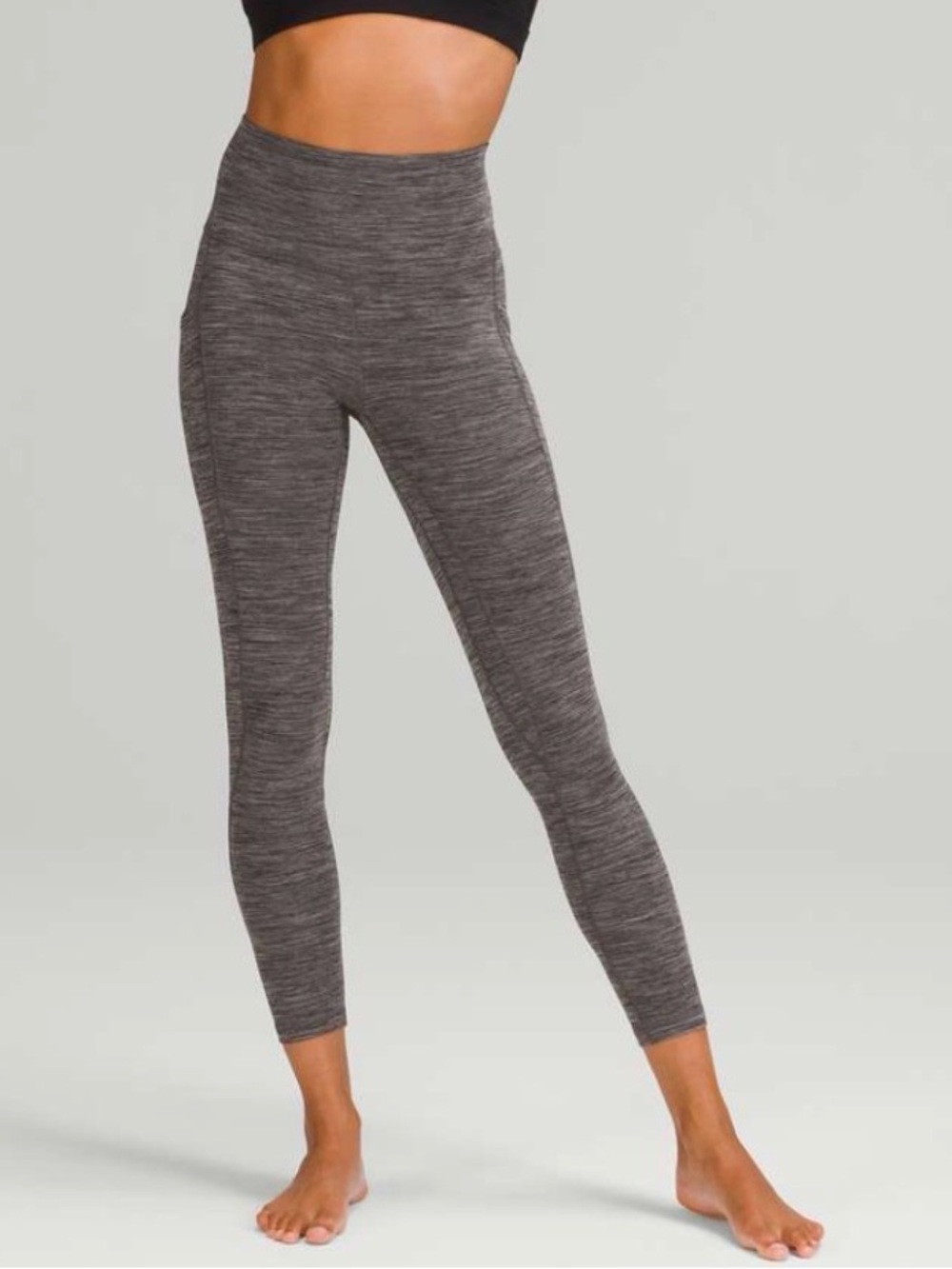 lululemon athletica Heathered Charcoal High-Rise Leggings